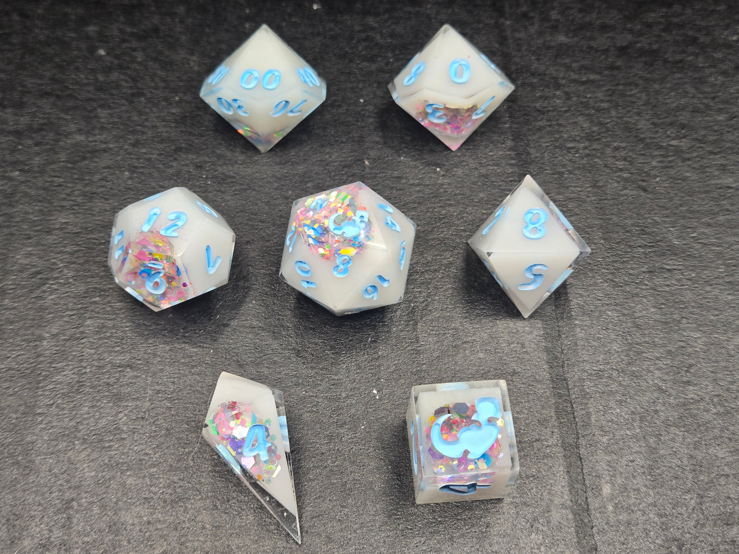 Rainbow Pastel Geode-standard set