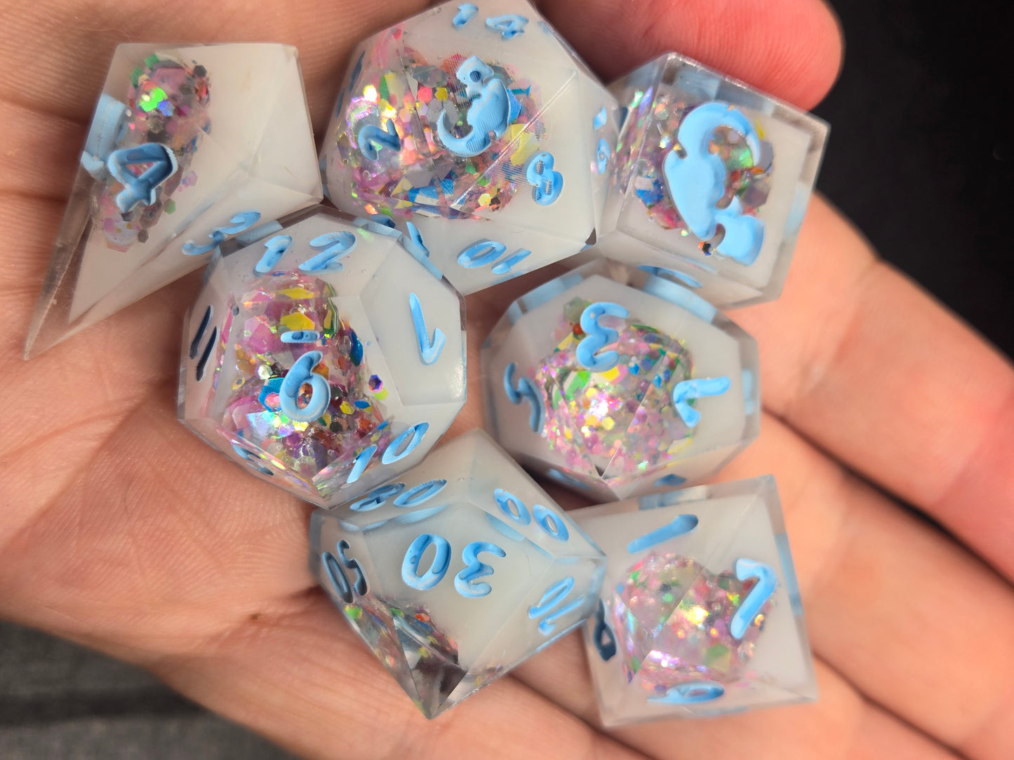 Rainbow Pastel Geode-standard set