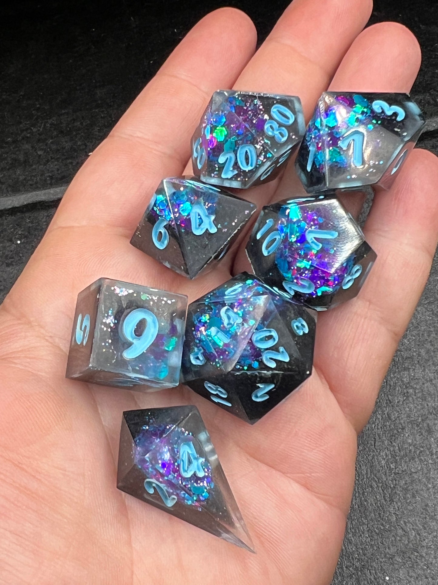 Purple & Blue Geode-standard set